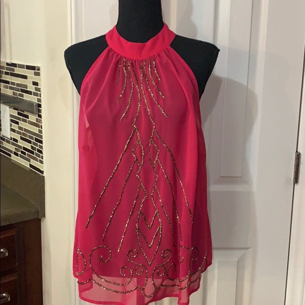 Venus Halter Top hot pink size 10 NWOT